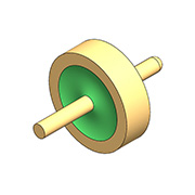 50Ω karakteristisk impedans - enkelkärnig platt rund spets